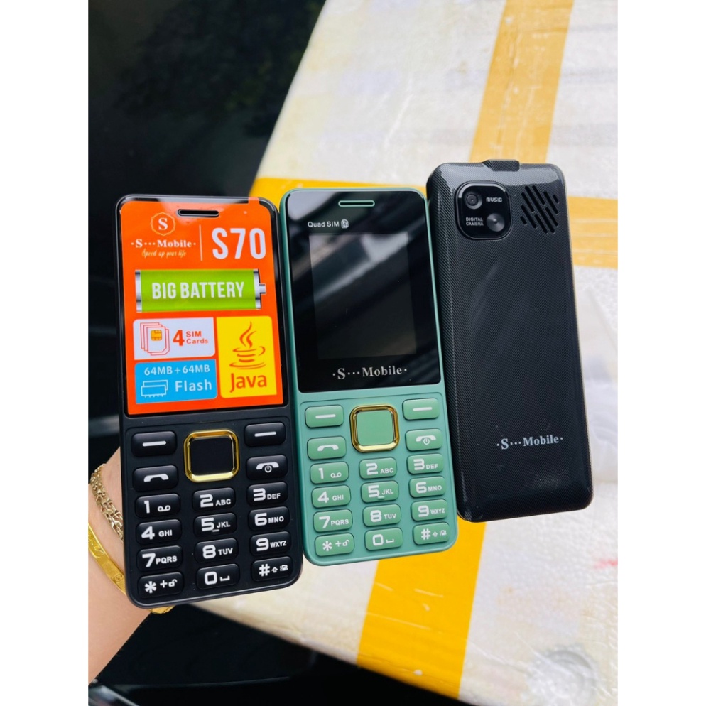 Điện Thoại 4 Sim S73, S70 Pin Khủng Loa To Giá Rẻ - Bảo Hành 12 Tháng