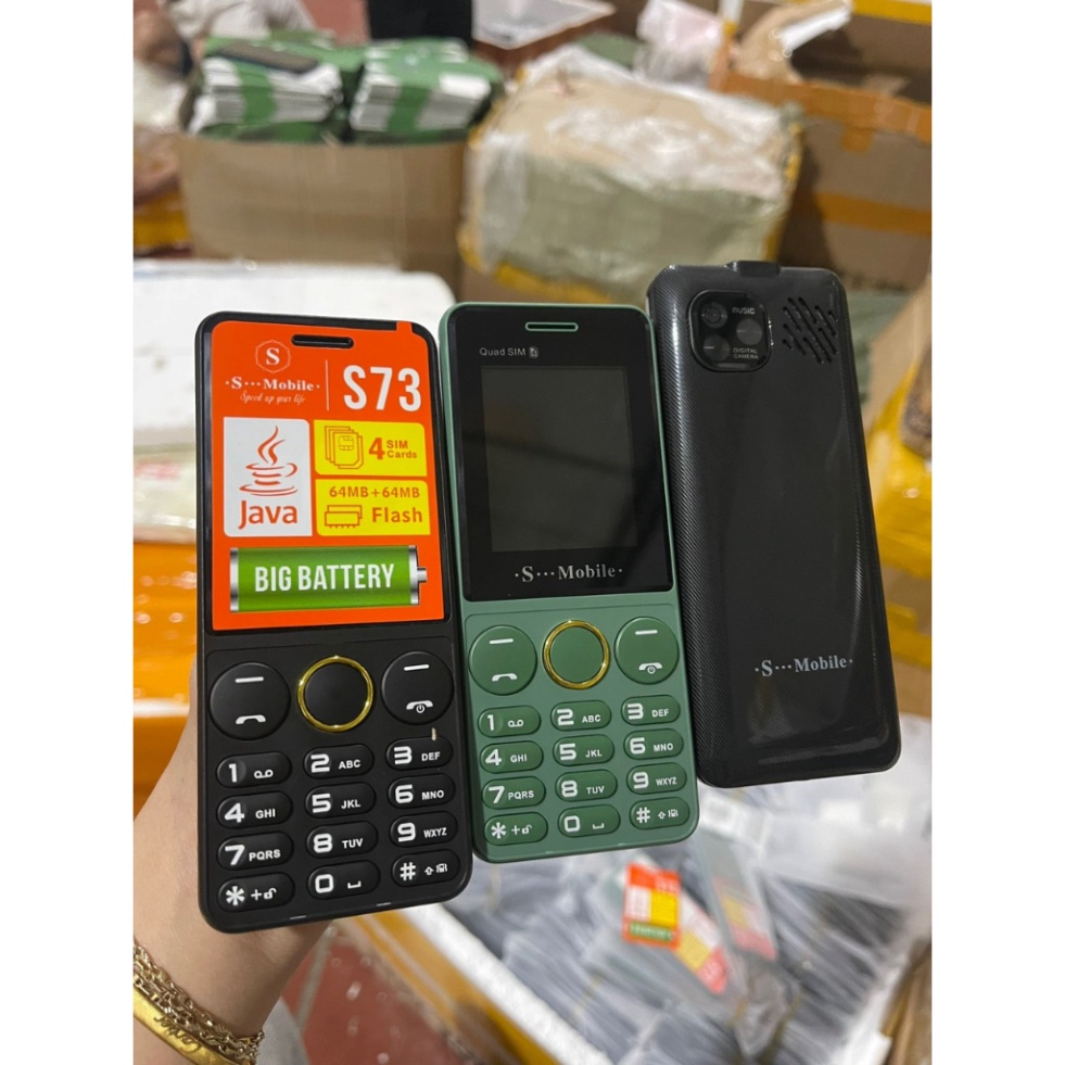 Điện Thoại 4 Sim S73, S70 Pin Khủng Loa To Giá Rẻ - Bảo Hành 12 Tháng