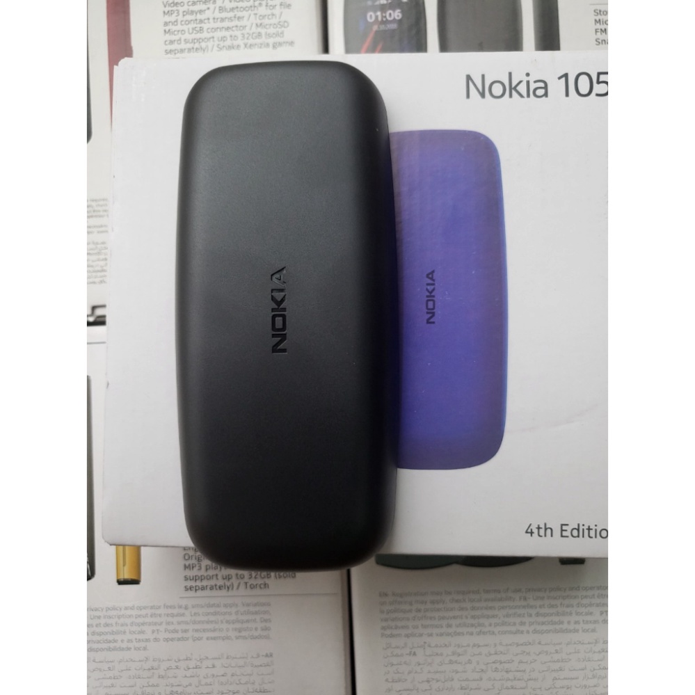 Điện Thoại Nghe Gọi Nokia 105  2 Sim Loa to Pin trâu - Hàng Mới Chính Hãng Fulbox Tặng kèm pin sạc