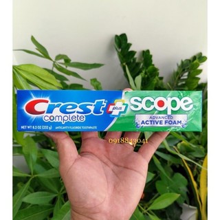 Kem đánh răng CREST COMPLETE  EXTRA WHITENING SCOPE 232g [Mỹ]