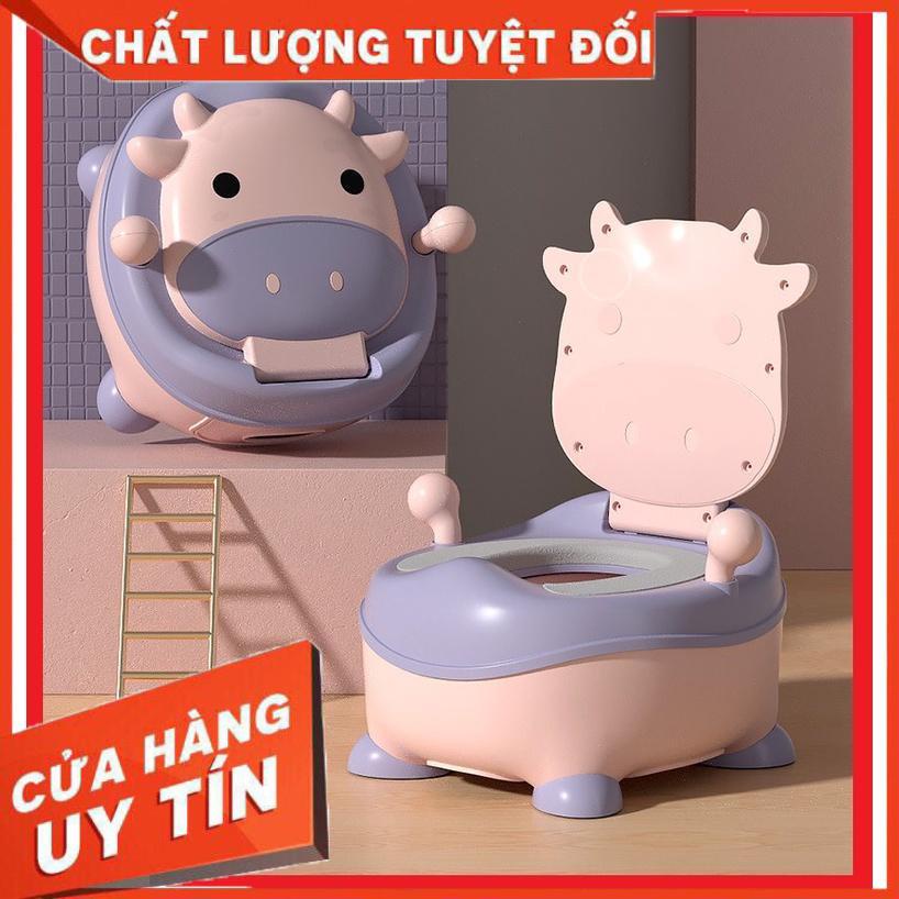Bô em bé đi vệ sinh, bô hình thú em bé - hình bò sữa