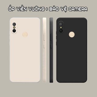 Ốp lưng Xiaomi Redmi 6 Pro / Mi A2 Lite viền vuông TPU đen trơn chất lượng