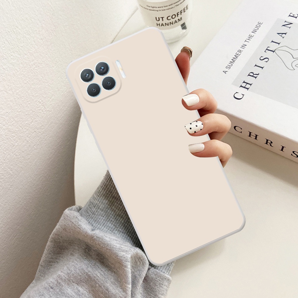 Ốp lưng Oppo A73 / A93 viền vuông TPU đen trơn chất lượng