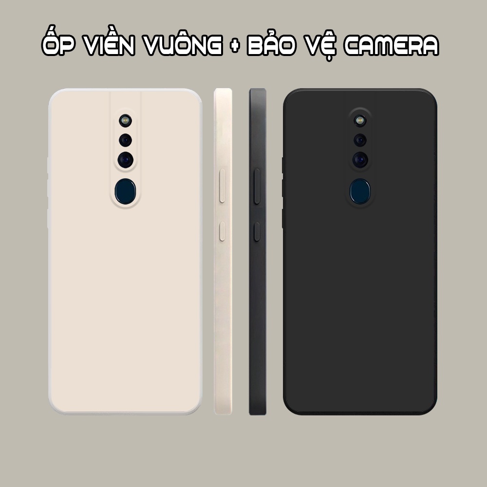 Ốp lưng Oppo F11 / F11 Pro viền vuông TPU đen trơn chất lượng