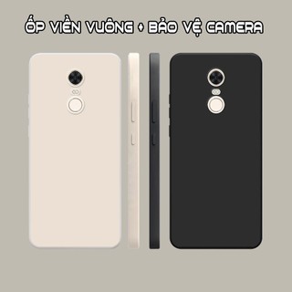 Ốp lưng xiaomi redmi note 4/ note 4x / redmi 5 / redmi 5 plus viền vuông tpu đen trơn chất lượng