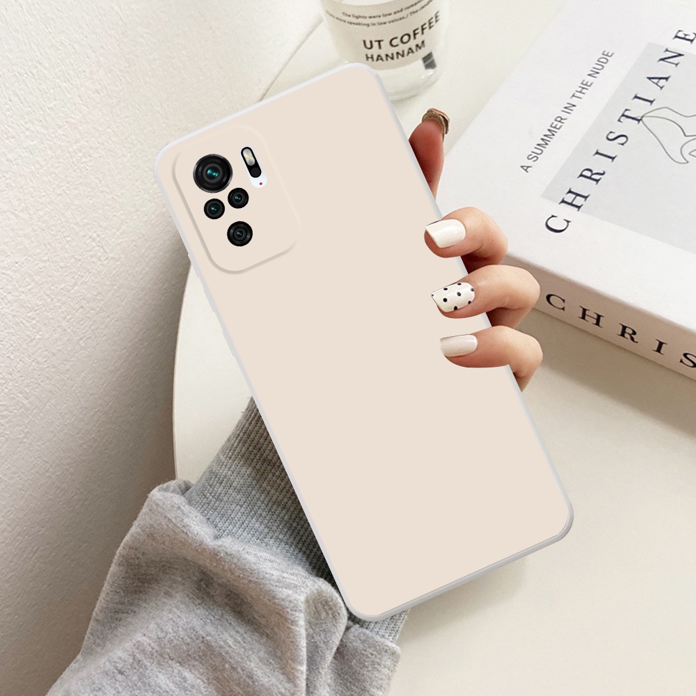 Ốp lưng Xiaomi Redmi Note 10 4G / 5G / Note 10s / Note 10 Pro viền vuông TPU đen trơn chất lượng