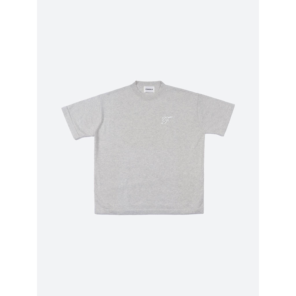 Áo thun len Heather Gray Knit T-Shirt