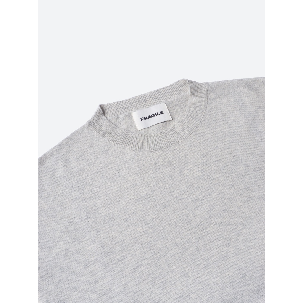 Áo thun len Heather Gray Knit T-Shirt