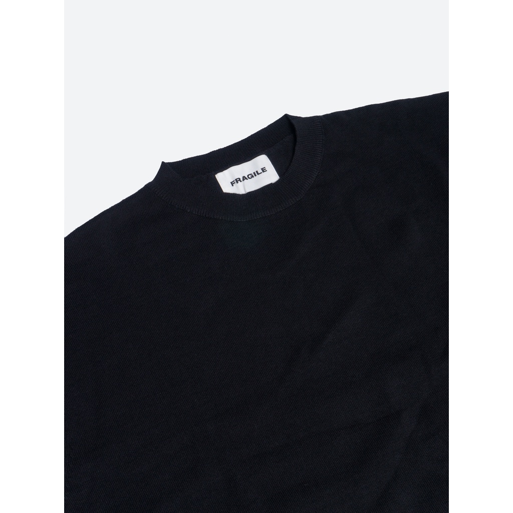 Áo thun len Black Knit T-Shirt