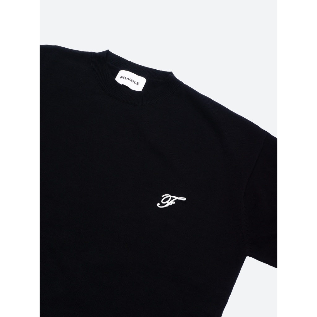 Áo thun len Black Knit T-Shirt