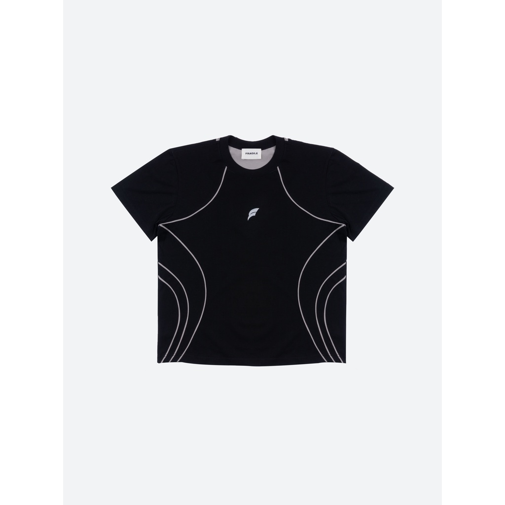 Áo thun Black Paneled T-Shirt