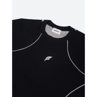 Áo thun Black Paneled T-Shirt