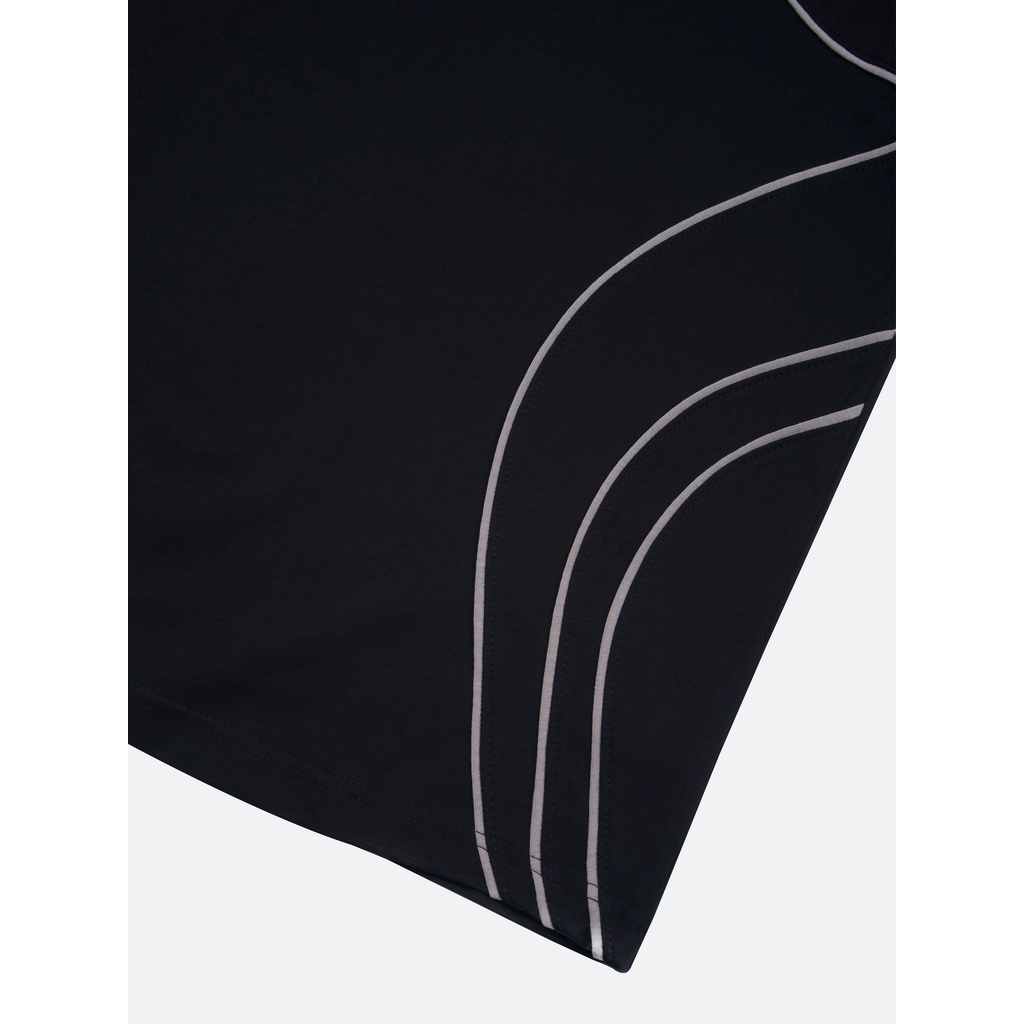 Áo thun Black Paneled T-Shirt