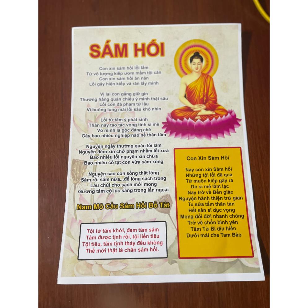 Tờ Sám Hối, khổ A4 cứng rất đẹp