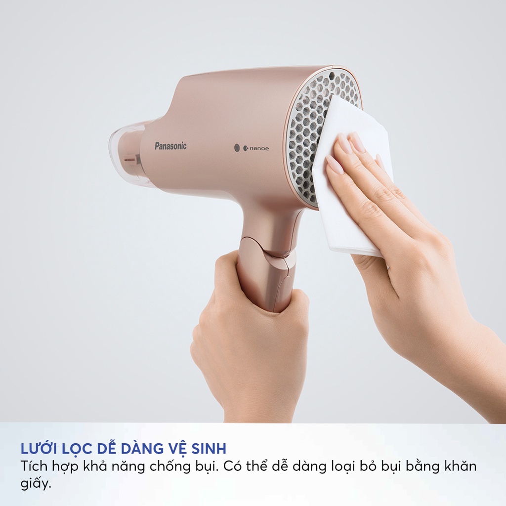 [Mã ELPN400K Giảm 400K Đơn 0Đ] Máy sấy tóc Nanoe dưỡng ẩm, chăm sóc tóc và da đầu Panasonic EH-NA27PN645