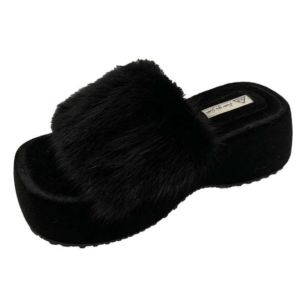 Dép Bông cotton Đế Dày Thời Trang Thu Đông 2023 Phong Cách Mới Cho Nữ