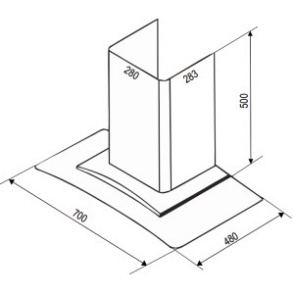 Máy hút mùi Bauer BC 70BS Hút mùi kính cong nhà bếp, máy hút khói nhà bếp Bảo hành chính hãng 1 đổi 1 trong 2 năm