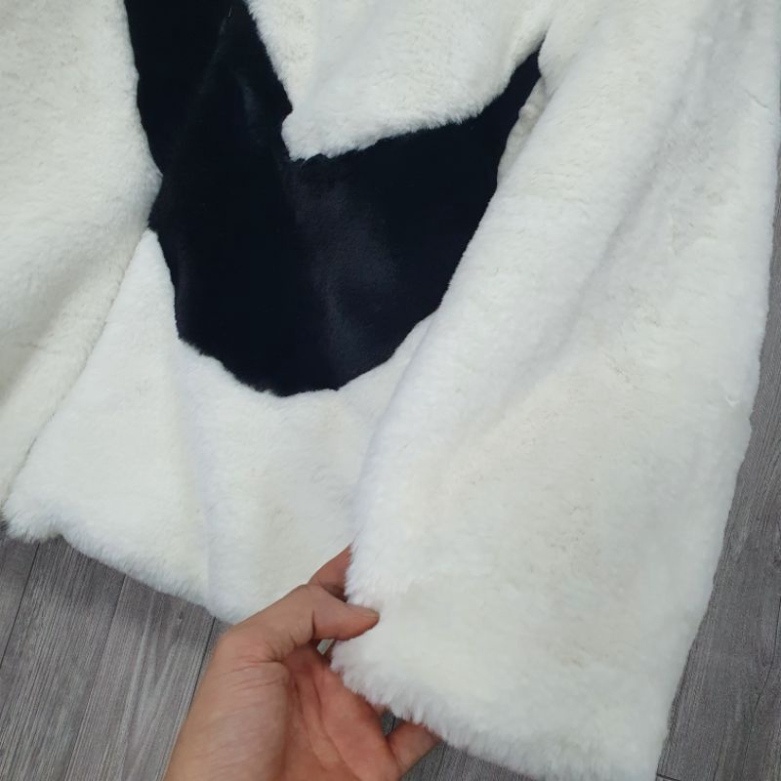 Áo khoác lông cổ cao họa tiết hình vảy phom rộng unisex/ Áo khoác mùa đông oversize 3 màu kiểu khóa kéo | BigBuy360 - bigbuy360.vn