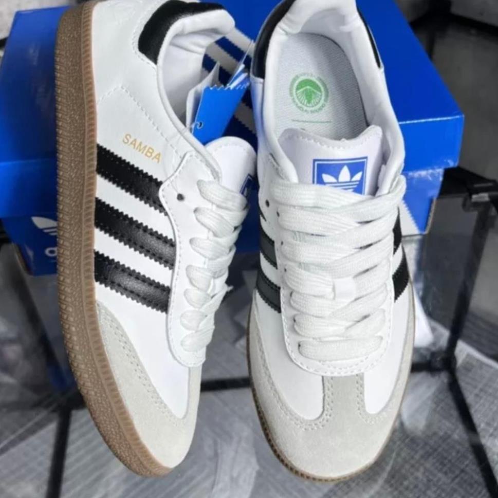 Giày Adidas Samba OG Black White Trắng Sọc đen, Hàng Chuẩn Cao Cấp Trung, Full size