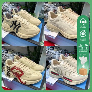 Giày thể thao Gucci Rython giàyGC 4 mẫu gc môi gc ny gc trơn gc ny giày sneaker cao cấp đầy đủ phụ kiện giấy tờ túi xách