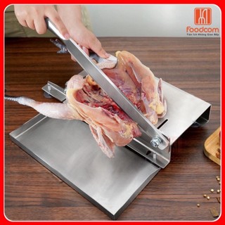 Dao chặt thịt gà inox FOODCOM Việt Nam, Máy chặt xương, thịt rau củ quả đa năng chính hãng, thông minh tiện lợi