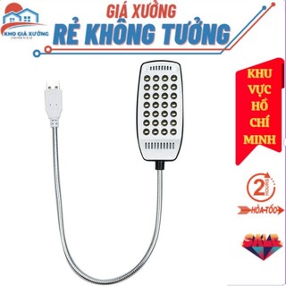 Đèn LED 28 bóng siêu sáng cổng USB, đèn led sạc để bàn đèn học, Đèn ngủ để bàn gỗ phong cách Mỹ xoay 360 độ