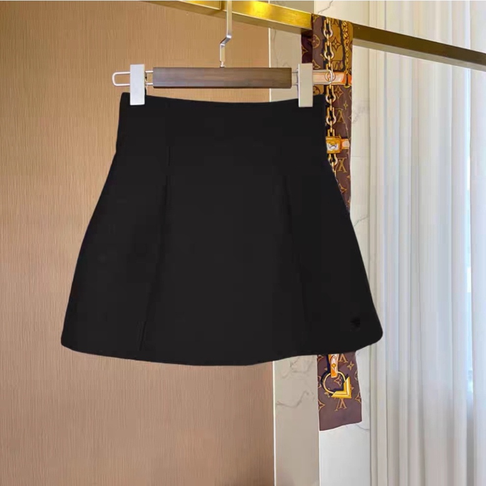 MAT Chân váy chữ a cạp cao Basic dáng xòe chất kaki co và giãn thời thượng có thêu con Ong | BigBuy360 - bigbuy360.vn