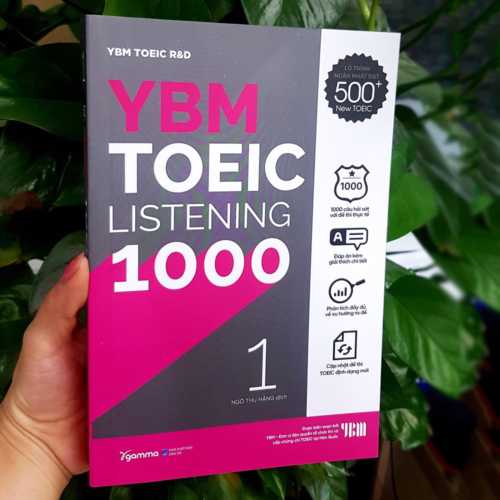 Sách > YBM Toeic Listening 1000 - vol 1 259k