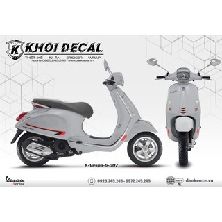 Tem Vespa Sprint/Primavera Decal cao cấp