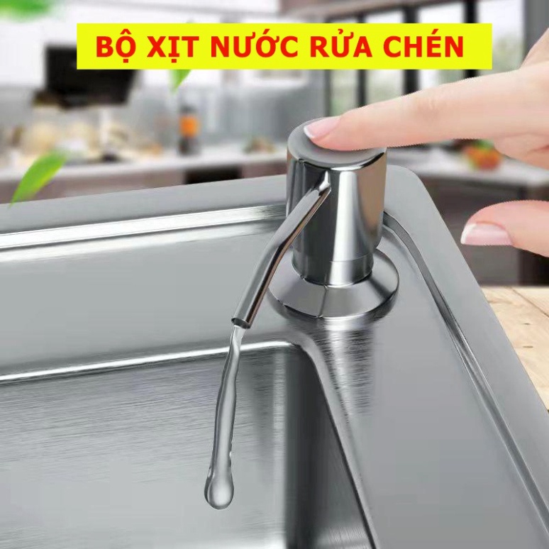 mmt Vòi hút nước rửa chén, bộ vòi xịt nước rửa bát tự bơm hút dầu rửa bát thông minh ống dẫn dài 1,2m-MKS064