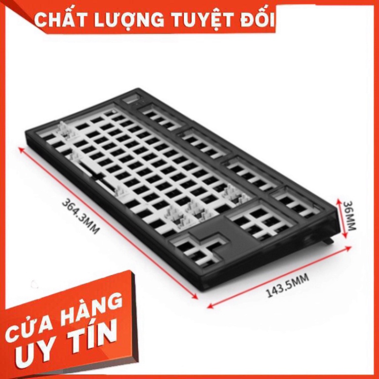 Bộ KIT Bàn phím cơ custom FL Esport MK870 mạch xuôi 3 Mode Hotswap RGB - Hàng chính hãng - Bảo hành 12 tháng