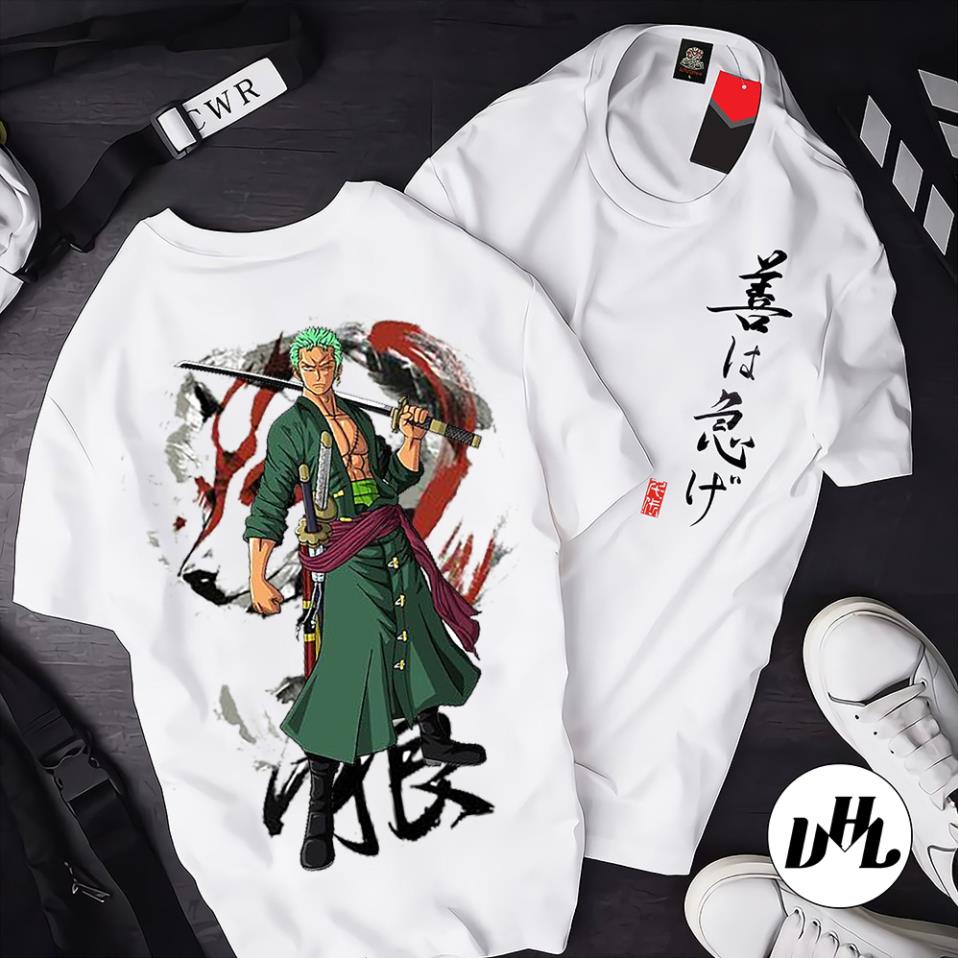 Áo thun nam nữ zoro06, Áo thun Anime Manga truyện tranh naruto Unisex Nam Nữ
