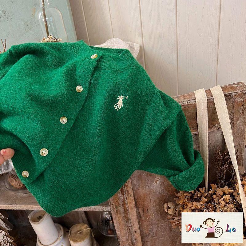 Áo Khoác cardigan Len Dệt Kim Màu Trơn Phong Cách Thời Trang Mới Dành Cho Bé Trai Và Bé Gái