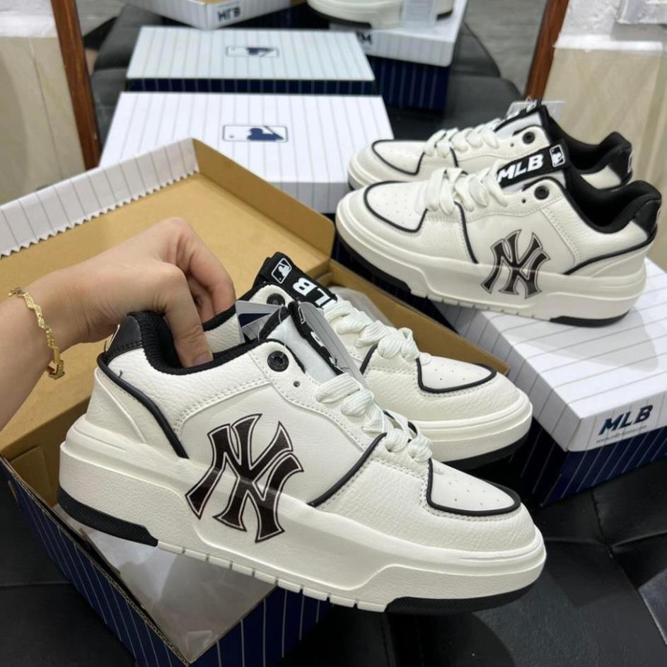 Giày thể thao MLB chunky liner NY đen off white in 3D hot trend đủ size nam nữ hàng chuẩn FullBoxBill