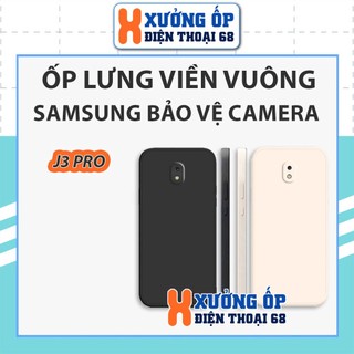 Ốp TPU dẻo Samsung J3 Pro cạnh vuông, bảo vệ camera, rẻ đẹp