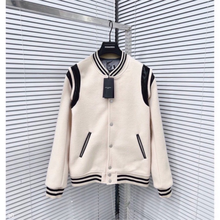 Áo Bomber Teddy phối tay da 4 màu hot siêu cứng form, Áo Bomber unisex Nam Nữ