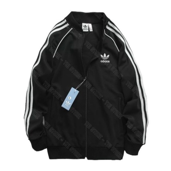 Áo khoác thể thao nam nữ thêu chữ , ADIDAS 3 sọc chất co giãn cực hot 2023 đi chơi đi học