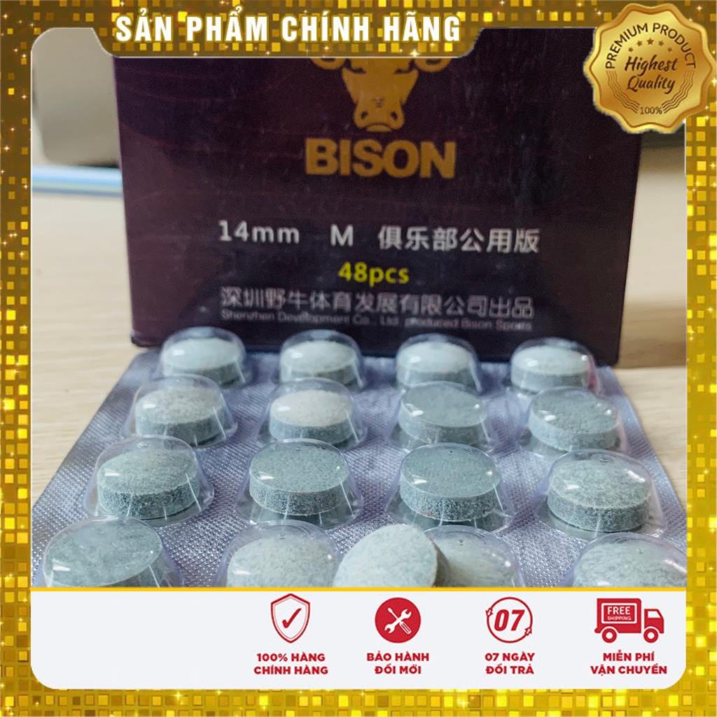 Đầu Cơ Bida , Đầu Tẩy Bi- A Loại Da Bò Bisons Tầm Trung, Lẻ 1 Viên- BIDA TRƯỜNG THỌ.