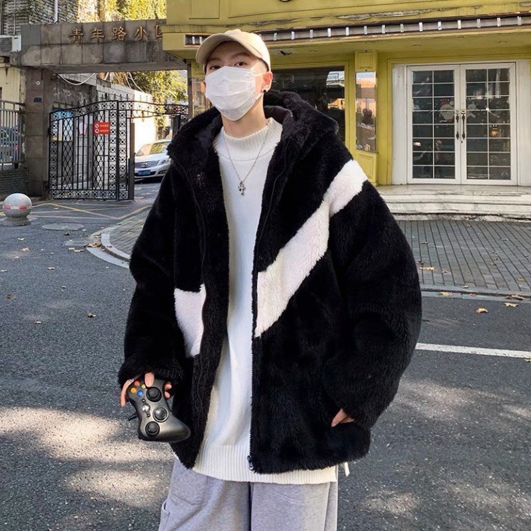 Áo Khoác Lông NIKE Cao Cấp, Jacket Thu Đông Thời Trang Hàn Quốc