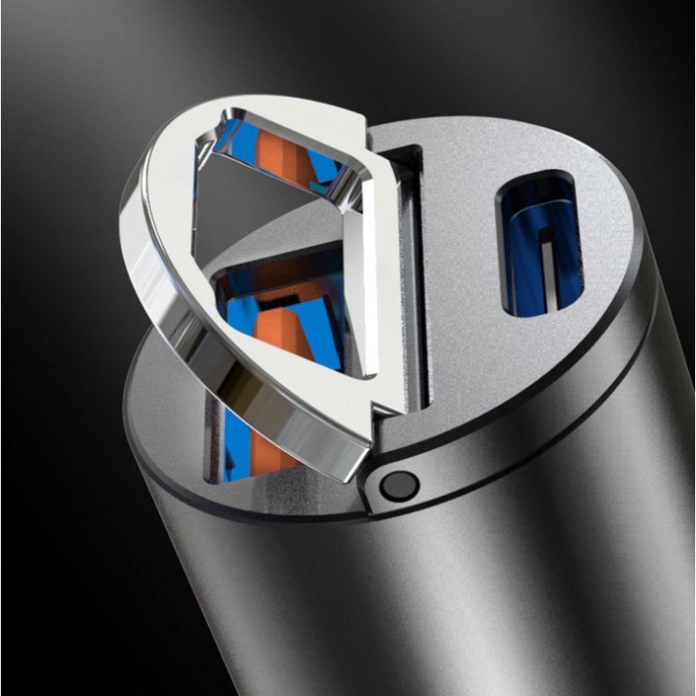 Tẩu Sạc Nhanh Mini Hai Cổng Usb 30W PD+QC/PD 4.0 3.0 Cho Xe Hơi | BigBuy360 - bigbuy360.vn