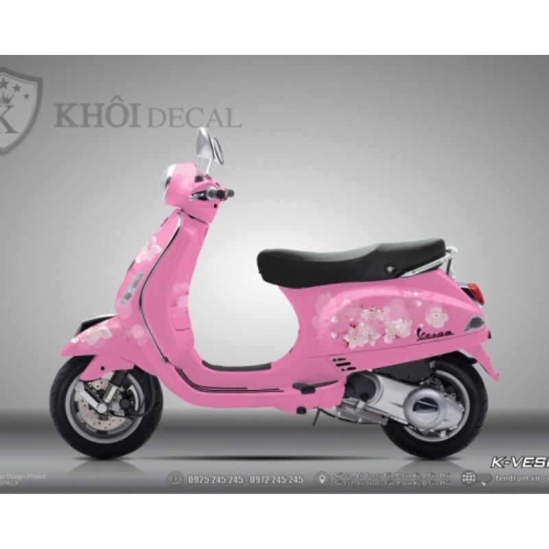 Tem Vespa LX decal cao cấp