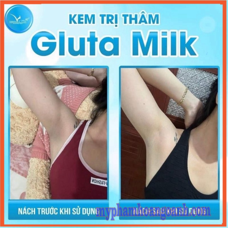 Kem Giảm Thâm Nách GLUTA MILK tặng kèm kèm tuýp 10ml)