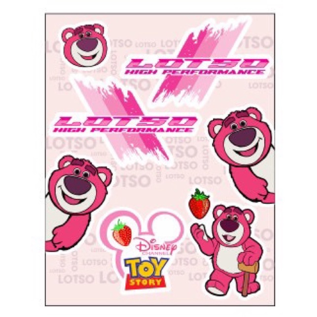 Tem,Logo,Sticker..Gấu Lotso dễ thương