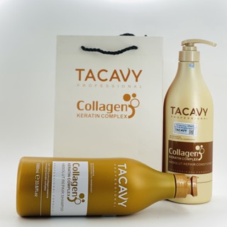 [CHÍNH HÃNG] Cặp Dầu Gội Xả Tacavy 1000ML Chuyên Phục Hồi Tóc Hư Tổn, Khô Xơ, Gãy Rụng