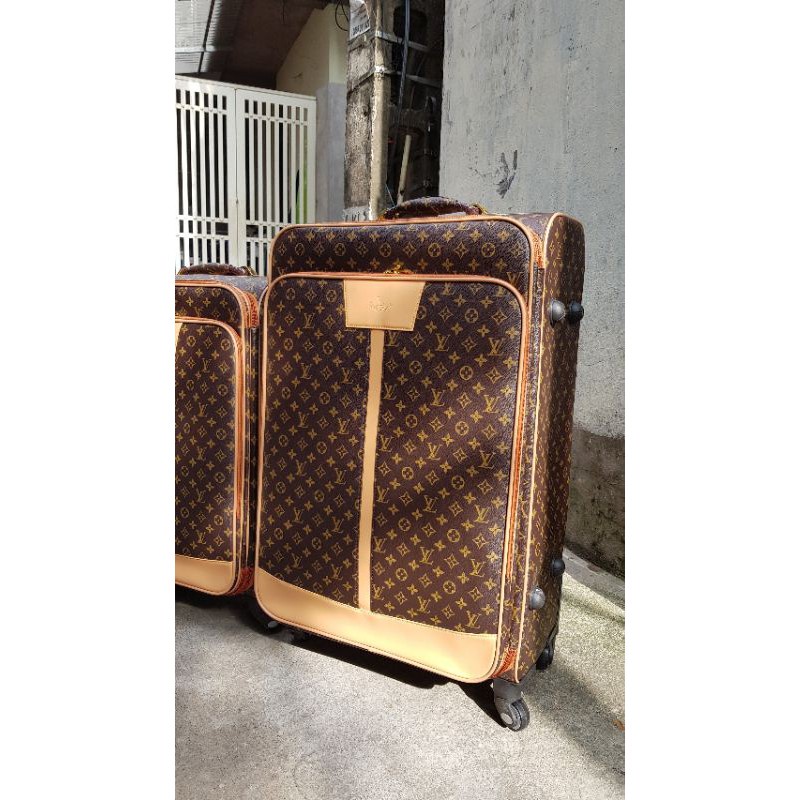 Sale   VALI KÉO LV HOA NÂU VÀ KẺ Ô SANG CHẢNH, VALI DA CAO CẤP ,vali LYDIA