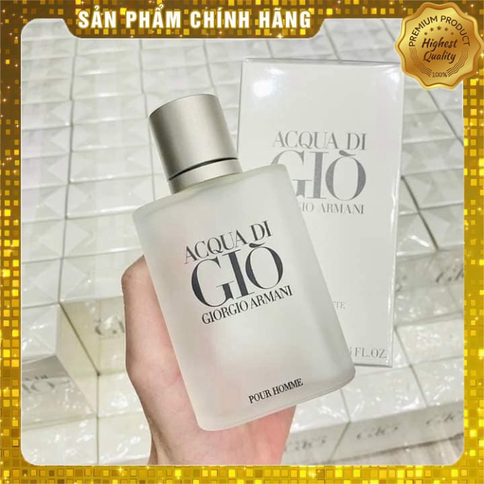 Nước Hoa Nam, Nước Hoa Aqua Di Giò Trắng 100ml Hương Thơm Nhẹ Dịu, Sang Trọng XT