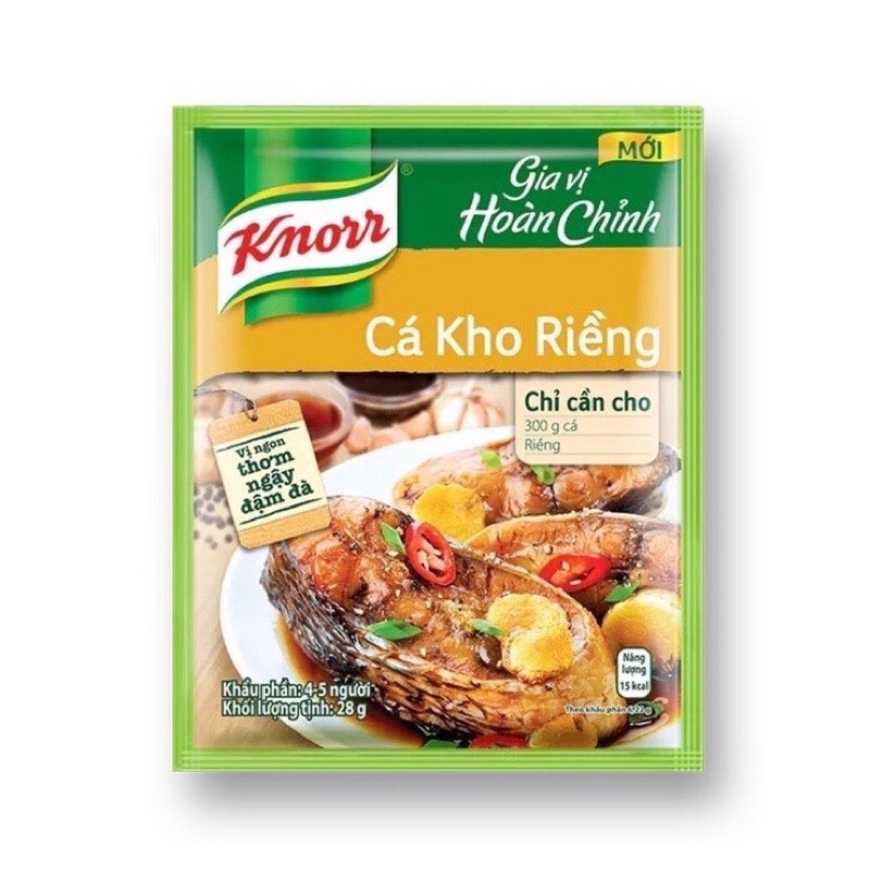Gói Gia VỊ Cá Kho Giềng,Thịt Kho Tàu Knorr 28g