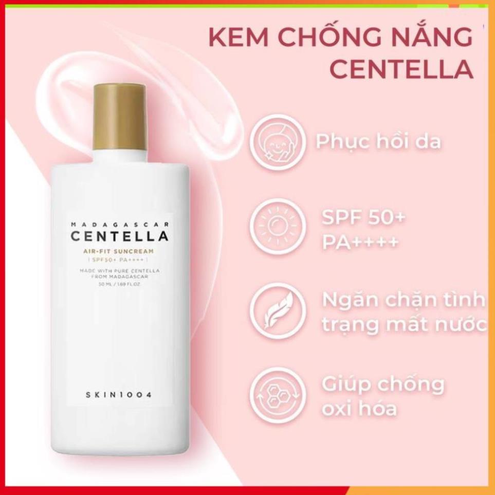 Kem Chống Nắng  Skin1004 Madagascar Centella Air-fit Suncream 50ml, Chiết Xuất Rau Má Cozy.ig