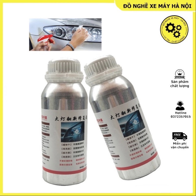 Dung Dịch Nano Đánh Bóng Đèn Pha Ô Tô -Xe Máy _Đồ Nghề Xe Máy_Hà Nội