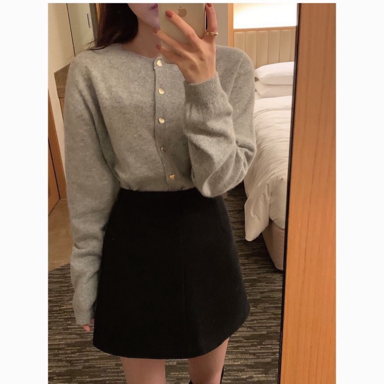 Áo khoác cardigan dệt kim dài tay mềm mại thời trang thu đông năm  2023